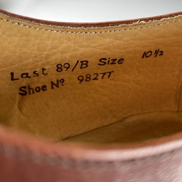 Royal Tweed by Cheaney Men’s UK 10.5 US 11.5 Brown Leather Cap Toe Oxford Shoes - Picture 10 of 10